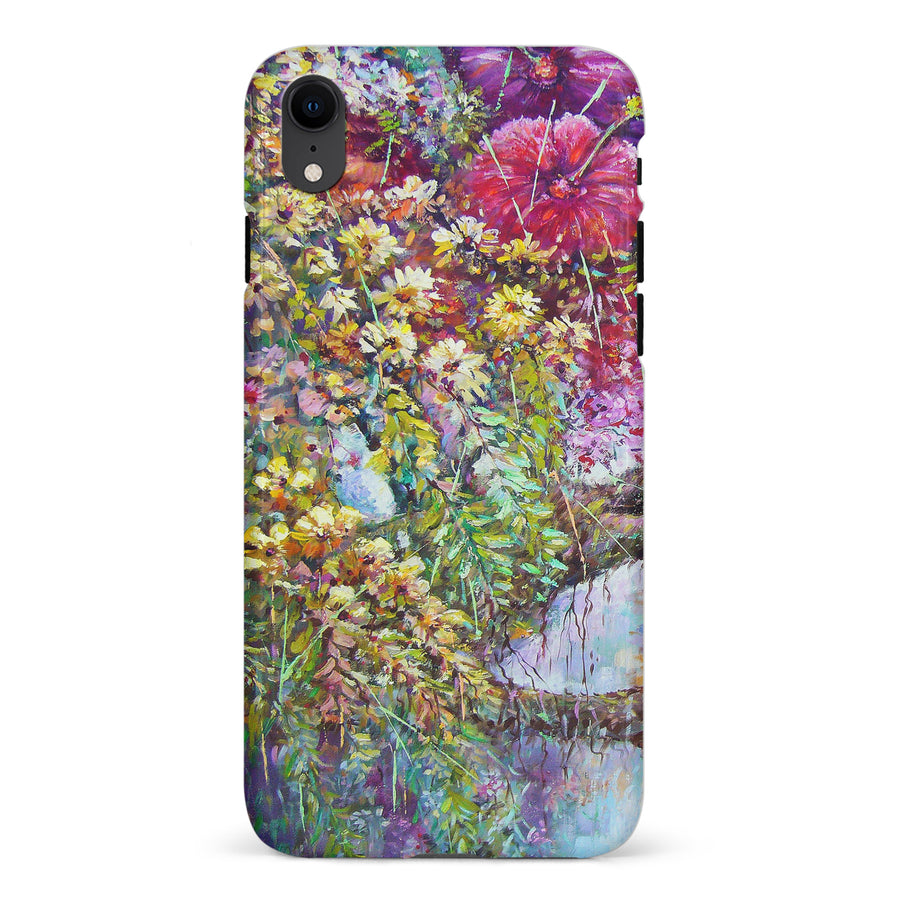 iPhone XR Mystical Painted Flowerbed Phone Case