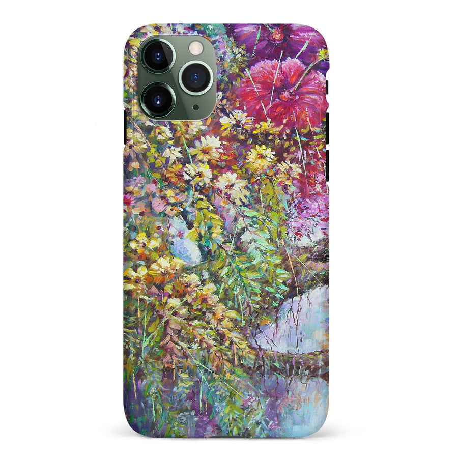 iPhone 11 Pro Mystical Painted Flowerbed Phone Case