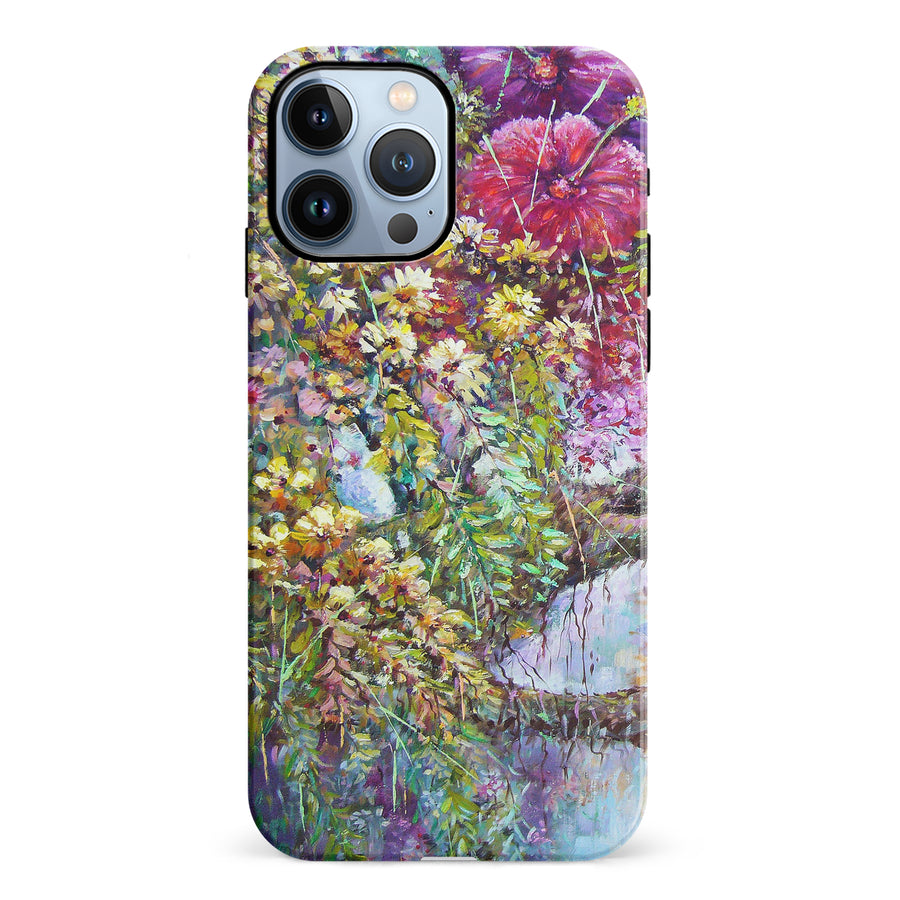 iPhone 12 Pro Mystical Painted Flowerbed Phone Case
