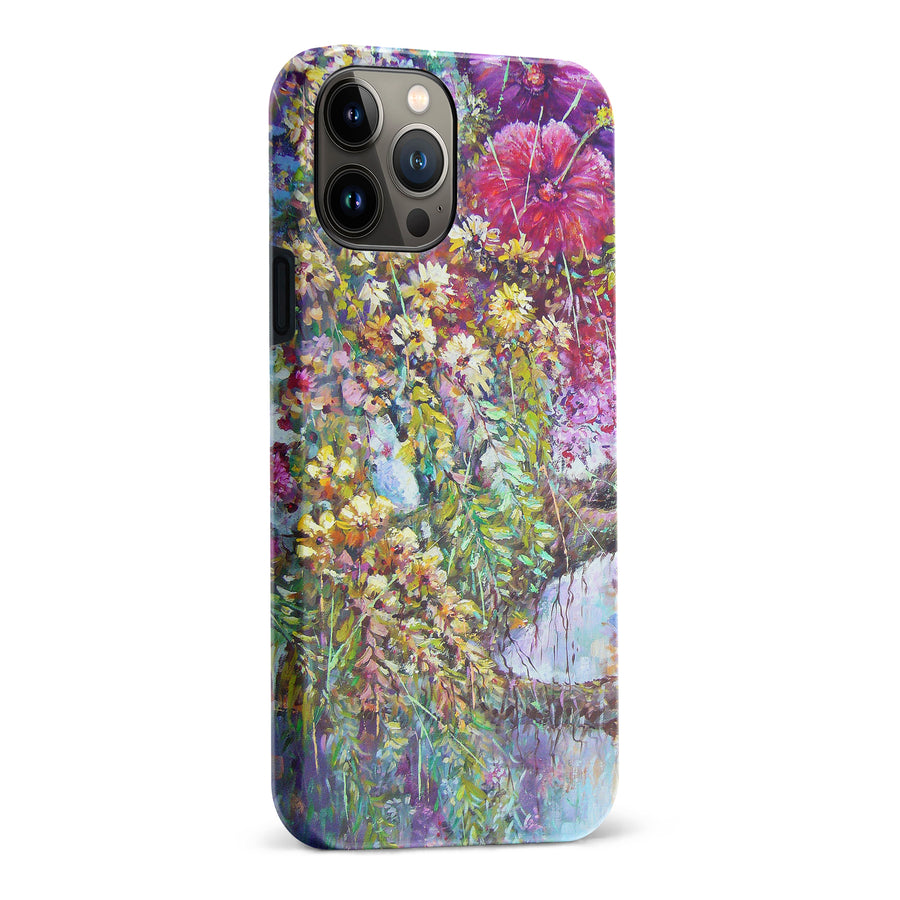 iPhone 13 Pro Max Mystical Painted Flowerbed Phone Case