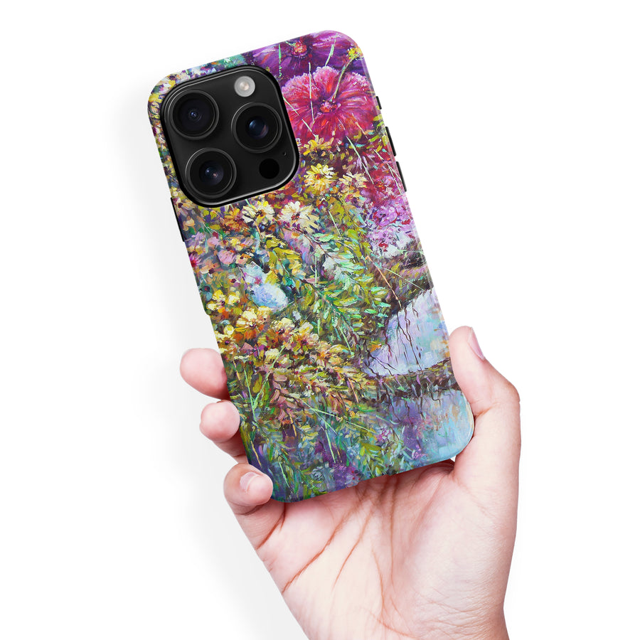 iPhone 16 Pro Max Mystical Painted Flowerbed Phone Case