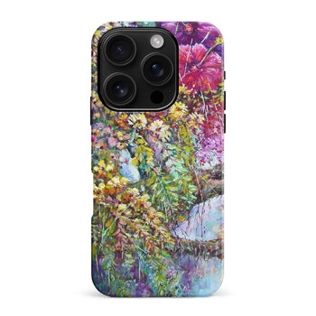 iPhone 16 Pro Max Mystical Painted Flowerbed Phone Case