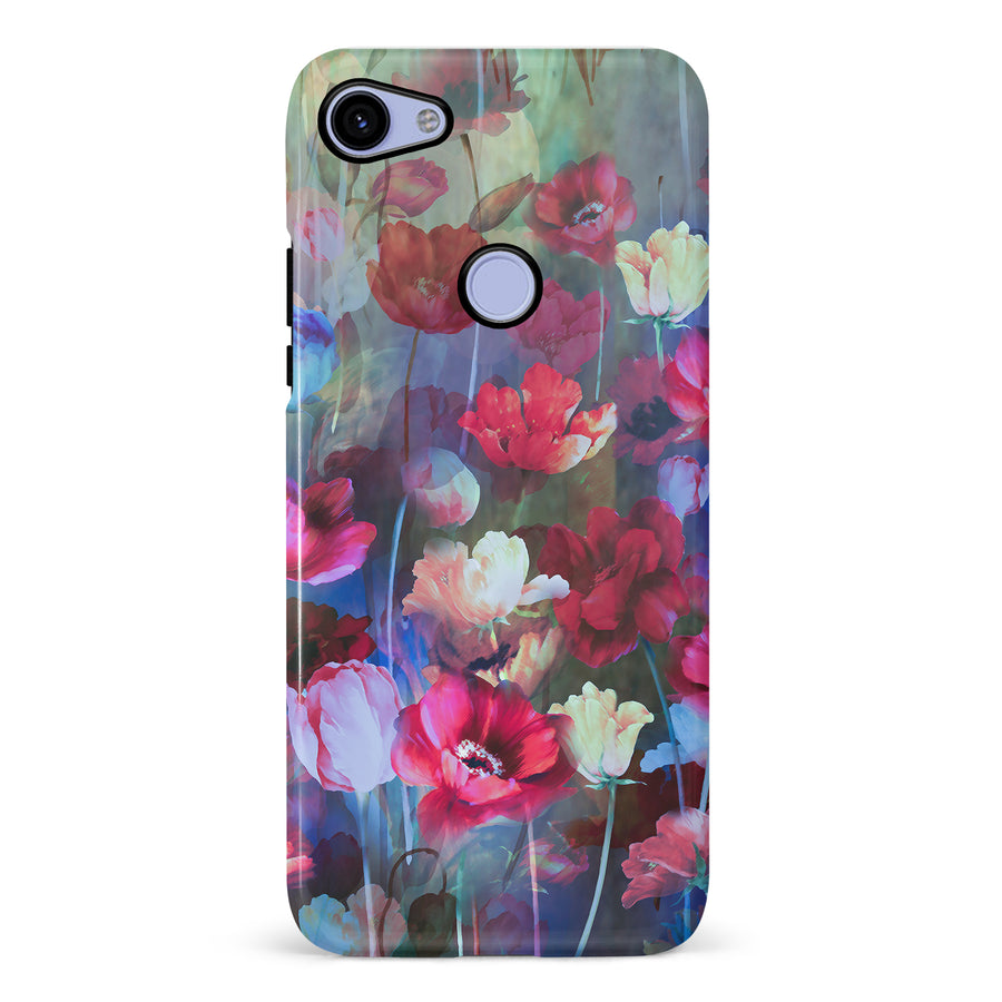 Google Pixel 3A XL Mystics Painted Flowers Phone Case