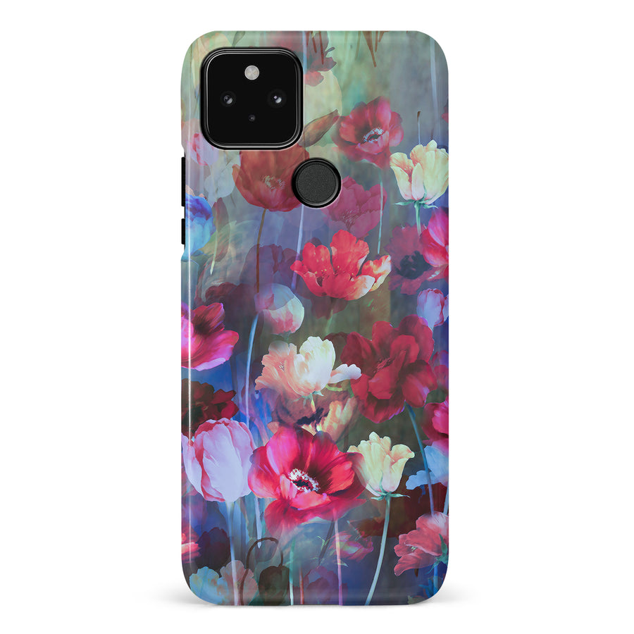 Google Pixel 5 Mystics Painted Flowers Phone Case