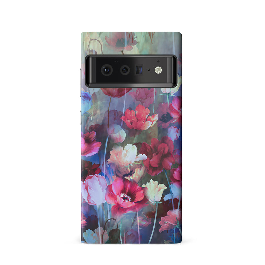 Google Pixel 6 Mystics Painted Flowers Phone Case