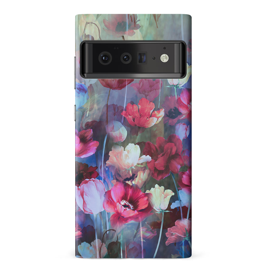Google Pixel 6 Pro Mystics Painted Flowers Phone Case
