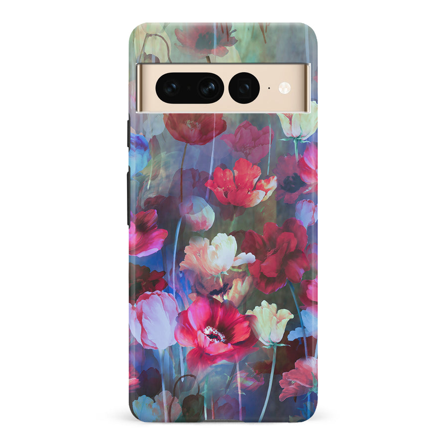 Google Pixel 7 Pro Mystics Painted Flowers Phone Case