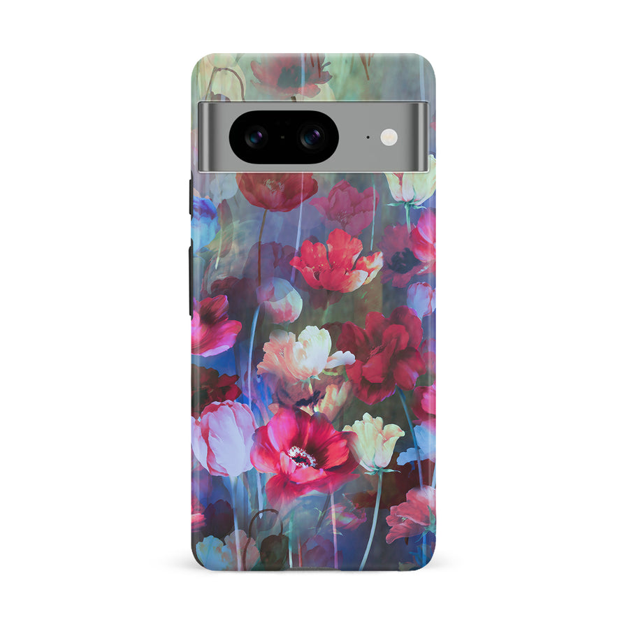 Google Pixel 8 Mystics Painted Flowers Phone Case
