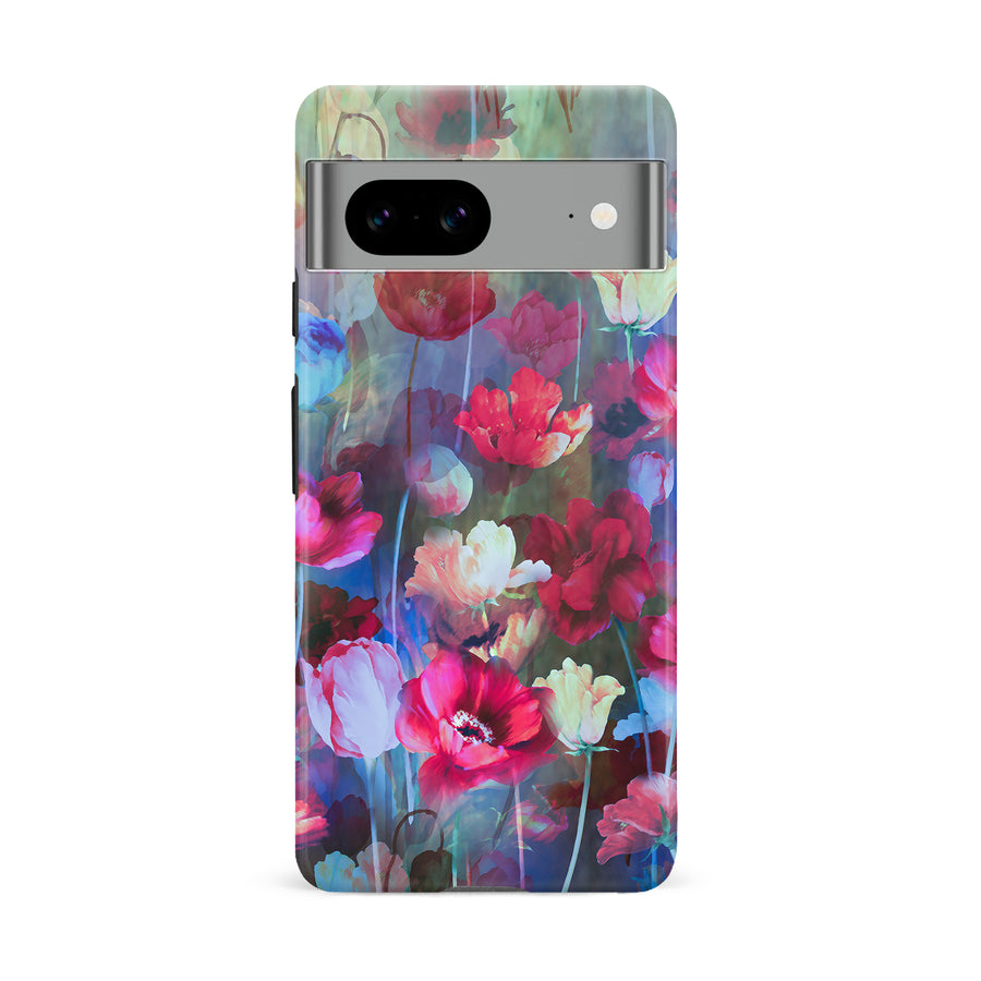 Google Pixel 8A Mystics Painted Flowers Phone Case