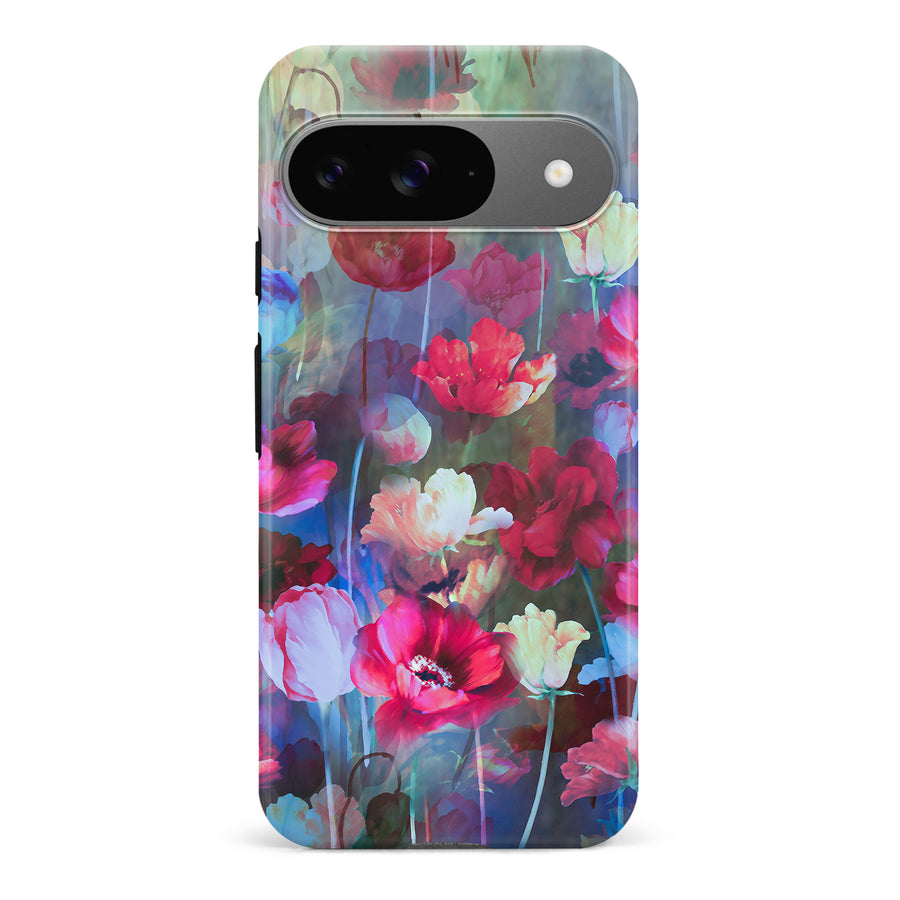 Google Pixel 9 Mystics Painted Flowers Phone Case