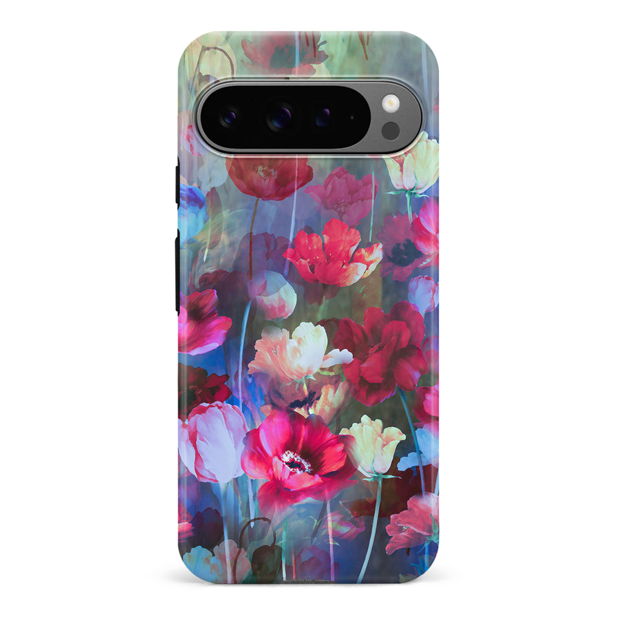 Google Pixel 9 Pro Mystics Painted Flowers Phone Case