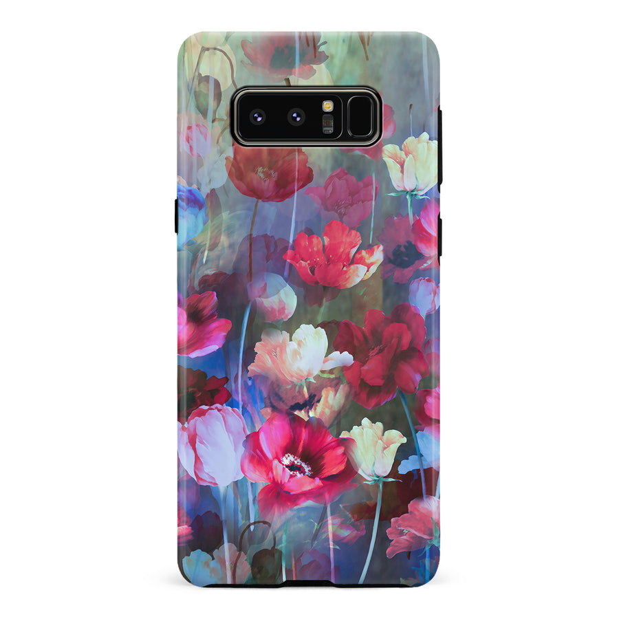 Samsung Galaxy Note 8 Mystics Painted Flowers Phone Case