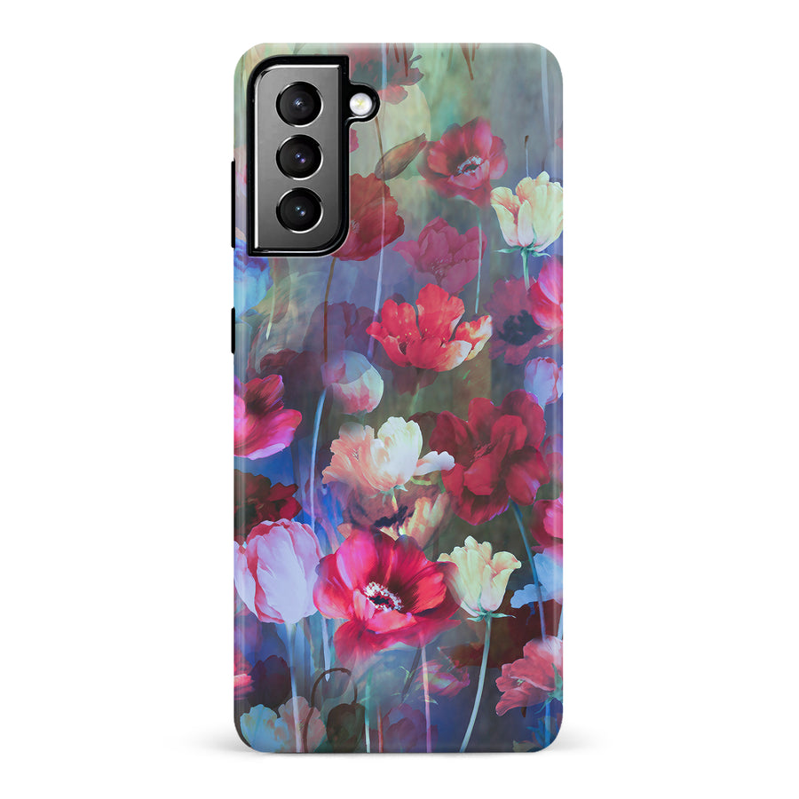 Samsung Galaxy S21 Plus Mystics Painted Flowers Phone Case