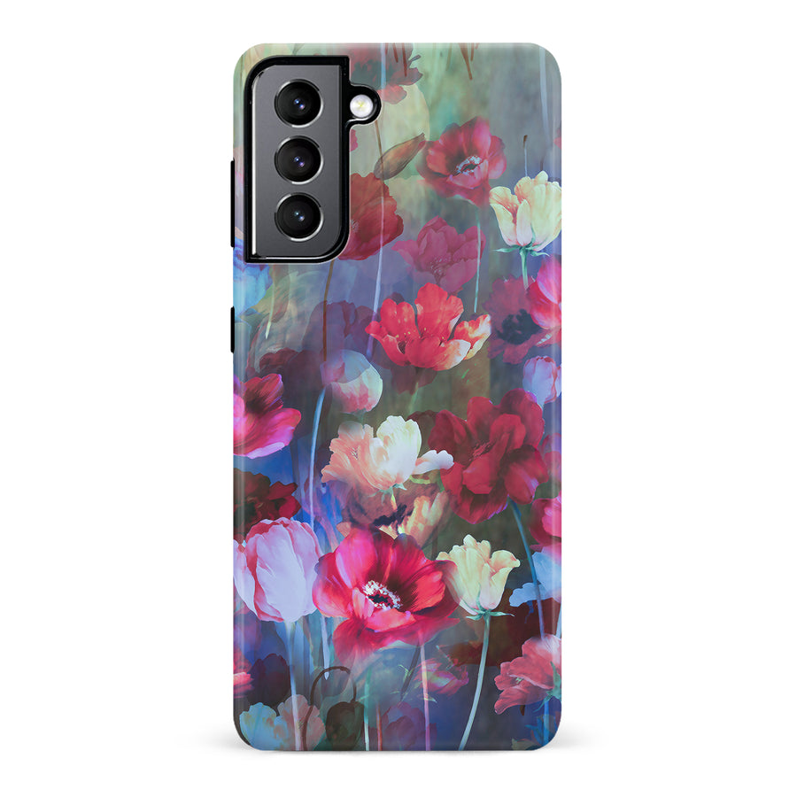 Samsung Galaxy S22 Mystics Painted Flowers Phone Case