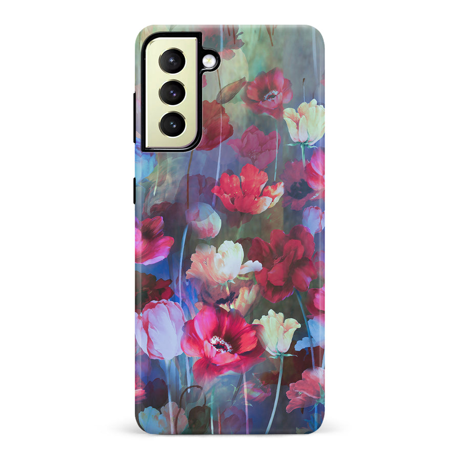 Samsung Galaxy S22 Plus Mystics Painted Flowers Phone Case