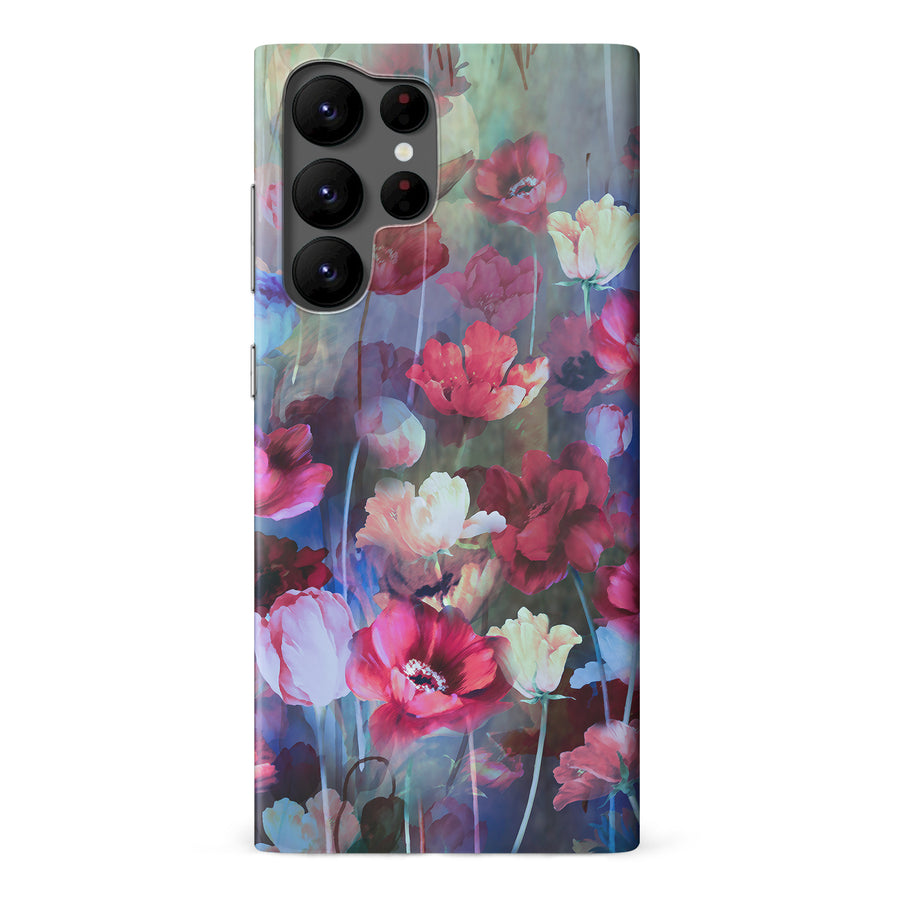 Samsung Galaxy S22 Ultra Mystics Painted Flowers Phone Case