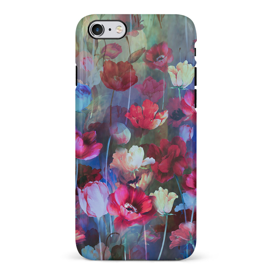 iPhone 6S Plus Mystics Painted Flowers Phone Case