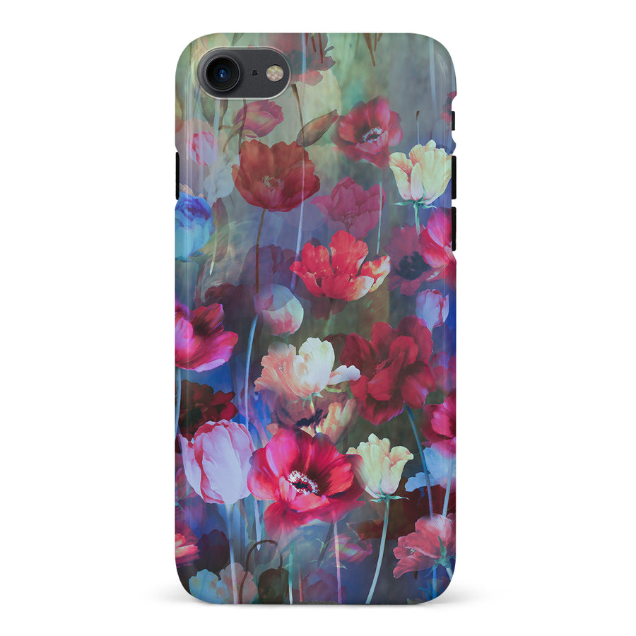 iPhone 7/8/SE Mystics Painted Flowers Phone Case