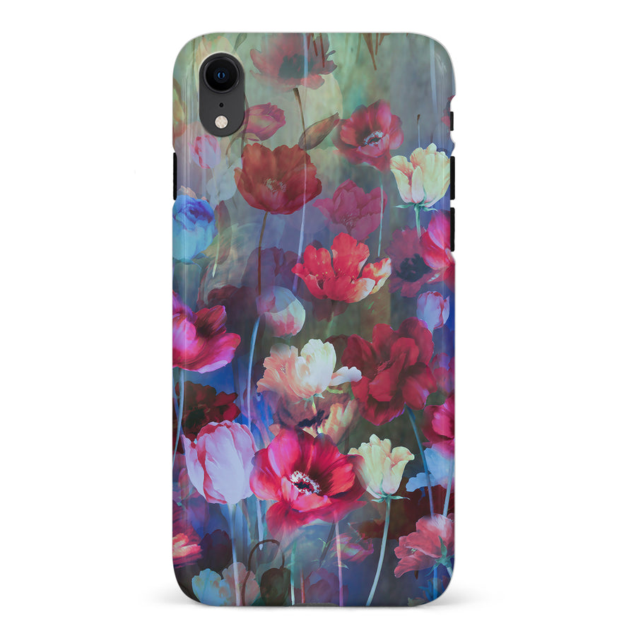 iPhone XR Mystics Painted Flowers Phone Case