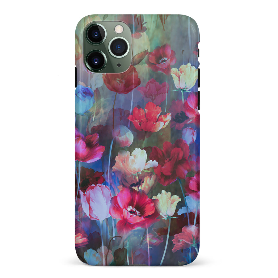 iPhone 11 Pro Mystics Painted Flowers Phone Case