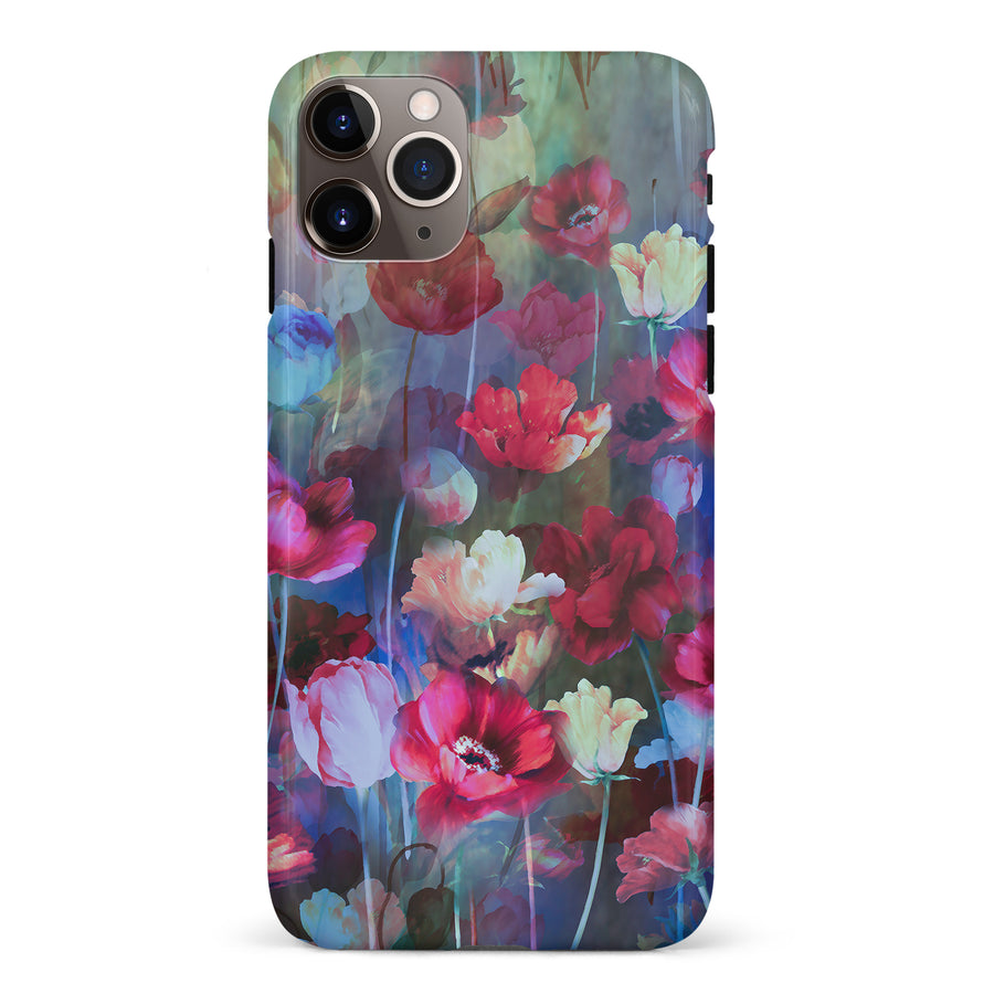 iPhone 11 Pro Max Mystics Painted Flowers Phone Case