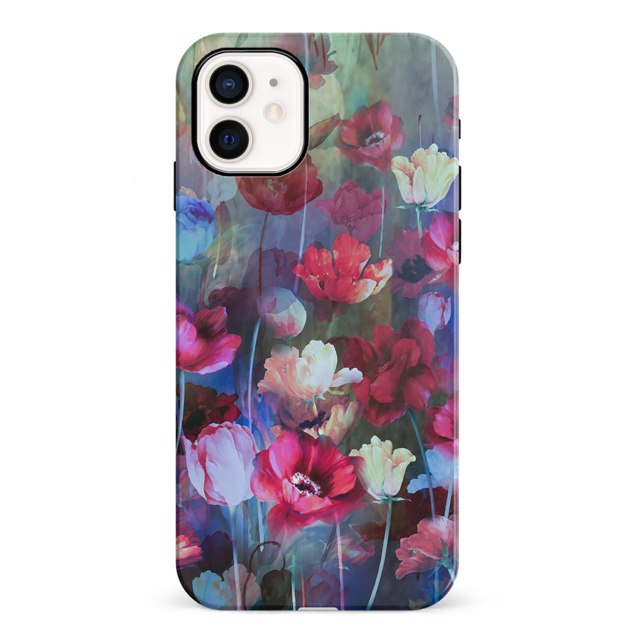 iPhone 12 Mini Mystics Painted Flowers Phone Case