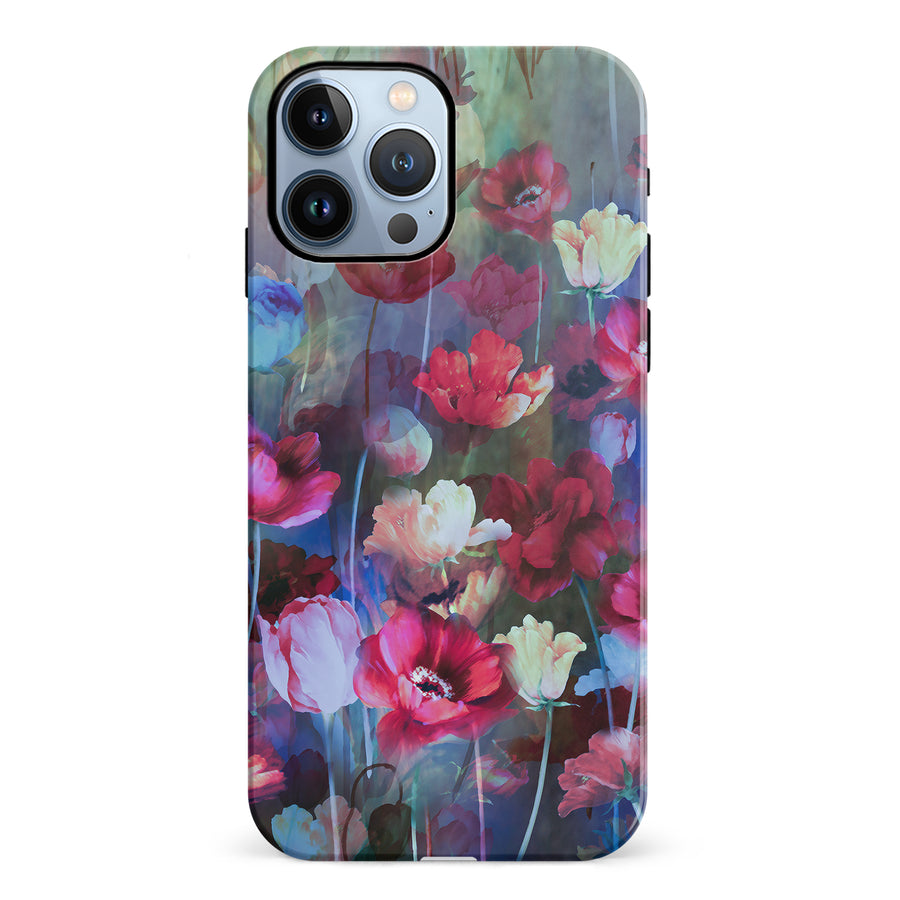 iPhone 12 Pro Mystics Painted Flowers Phone Case