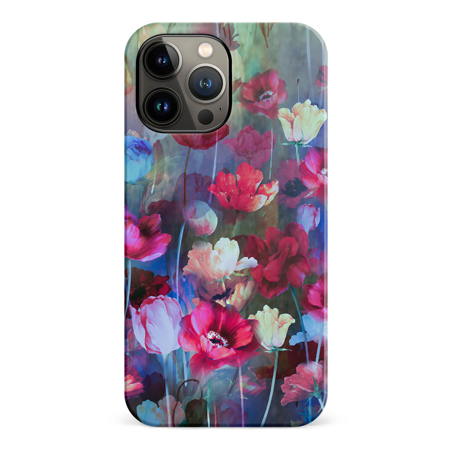 iPhone 13 Pro Max Mystics Painted Flowers Phone Case