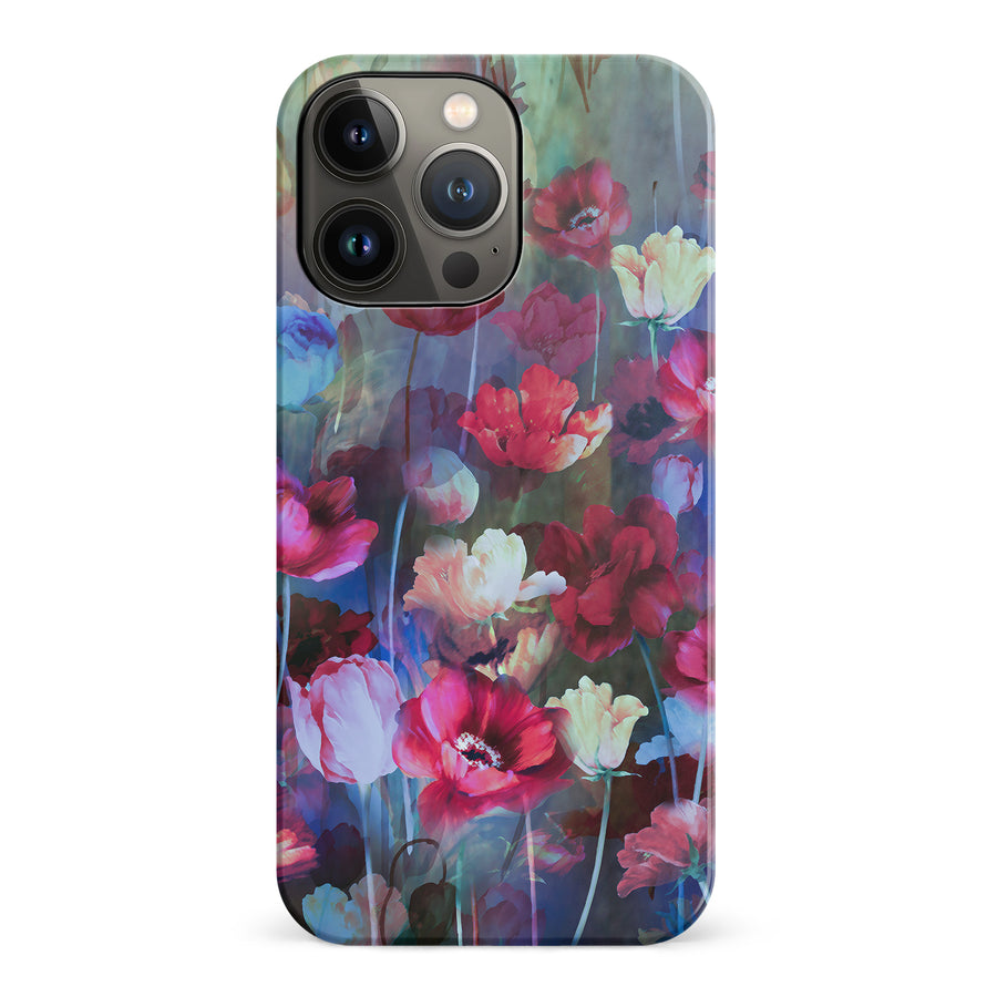 iPhone 14 Pro Mystics Painted Flowers Phone Case