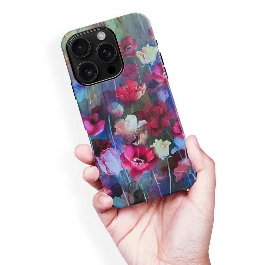 iPhone 16 Pro Max Mystics Painted Flowers Phone Case