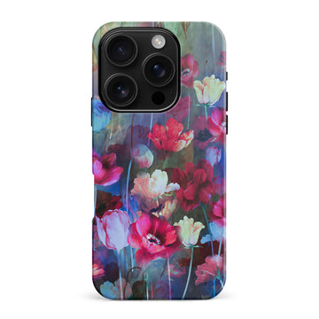 iPhone 16 Pro Max Mystics Painted Flowers Phone Case