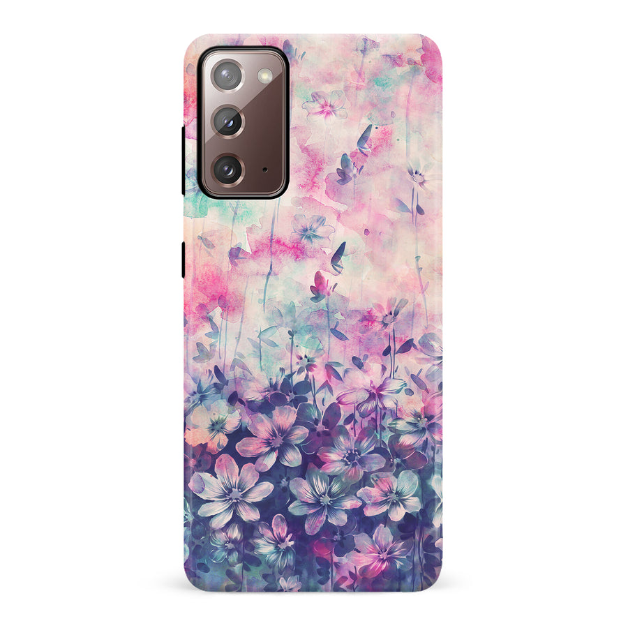 Samsung Galaxy Note 20 Lush Haven Painted Flowers Phone Case