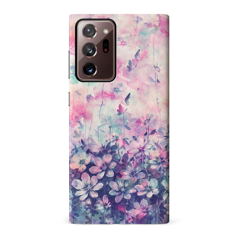 Samsung Galaxy Note 20 Ultra Lush Haven Painted Flowers Phone Case