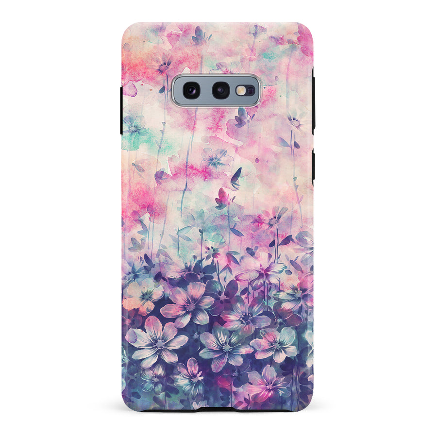 Samsung Galaxy S10e Lush Haven Painted Flowers Phone Case