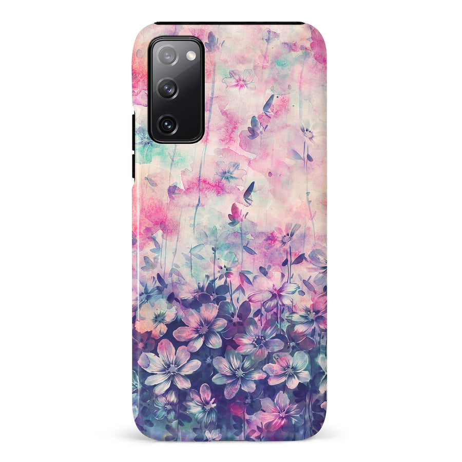 Samsung Galaxy S20 FE Lush Haven Painted Flowers Phone Case