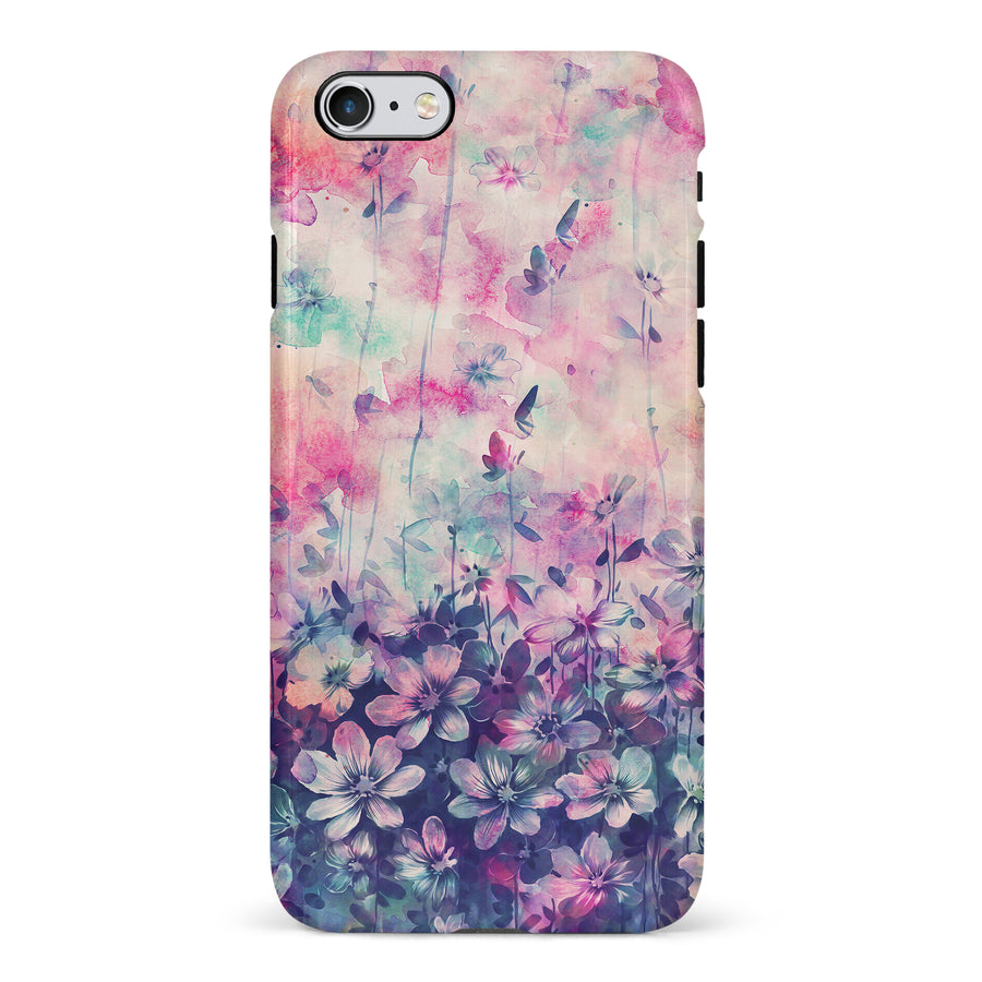 iPhone 6 Lush Haven Painted Flowers Phone Case