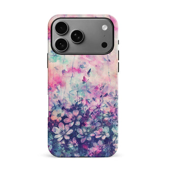 iPhone 17 Pro Max Lush Haven Painted Flowers Phone Case