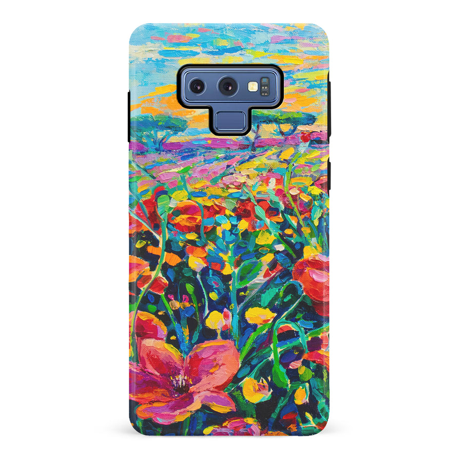 Samsung Galaxy Note 9 Gardenia Painted Flowers Phone Case