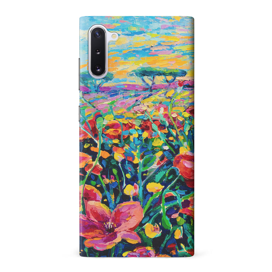 Samsung Galaxy Note 10 Gardenia Painted Flowers Phone Case