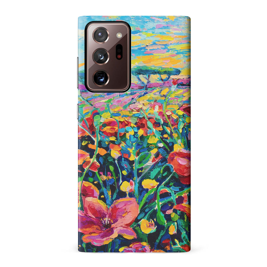 Samsung Galaxy Note 20 Ultra Gardenia Painted Flowers Phone Case