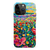 iPhone 15 Pro Max Gardenia Painted Flowers Phone Case