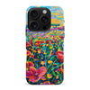 iPhone 16 Pro Max Gardenia Painted Flowers Phone Case