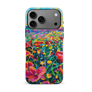 iPhone 17 Pro Max Gardenia Painted Flowers Phone Case