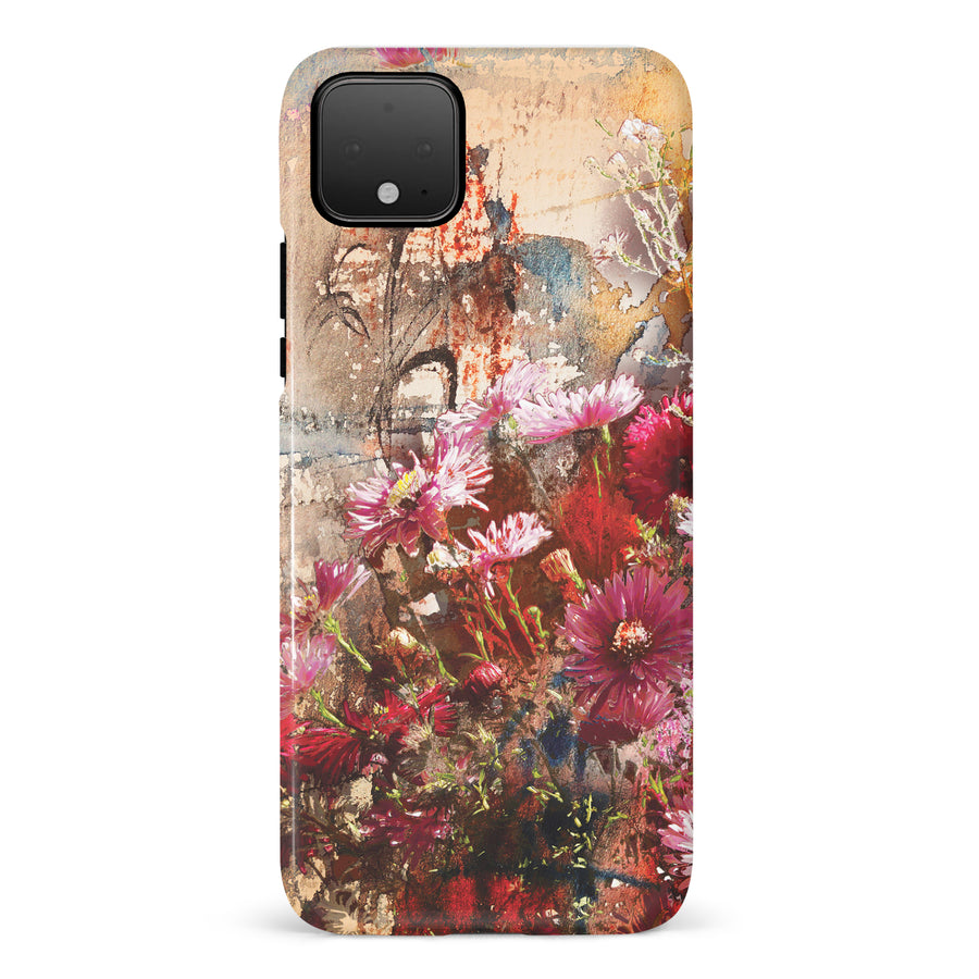 Google Pixel 4 Botanicals Painted Flowers Phone Case