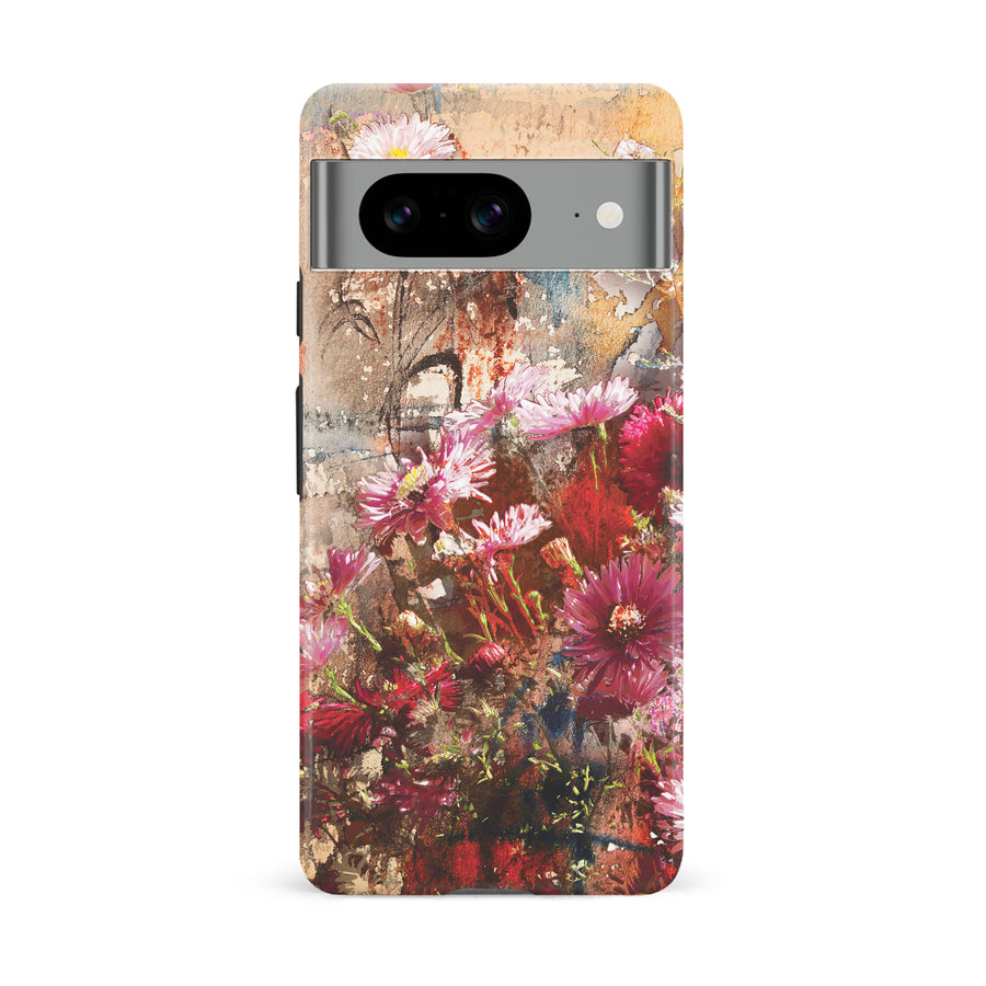 Google Pixel 8 Botanicals Painted Flowers Phone Case