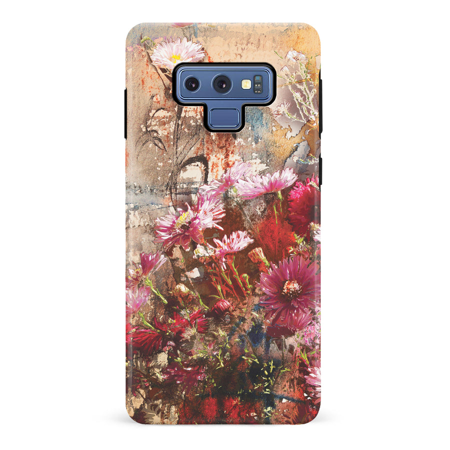 Samsung Galaxy Note 9 Botanicals Painted Flowers Phone Case