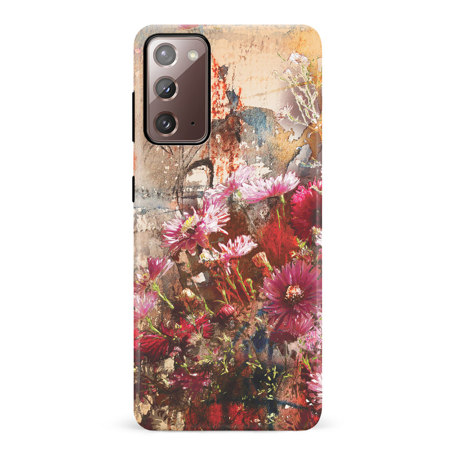 Samsung Galaxy Note 20 Botanicals Painted Flowers Phone Case