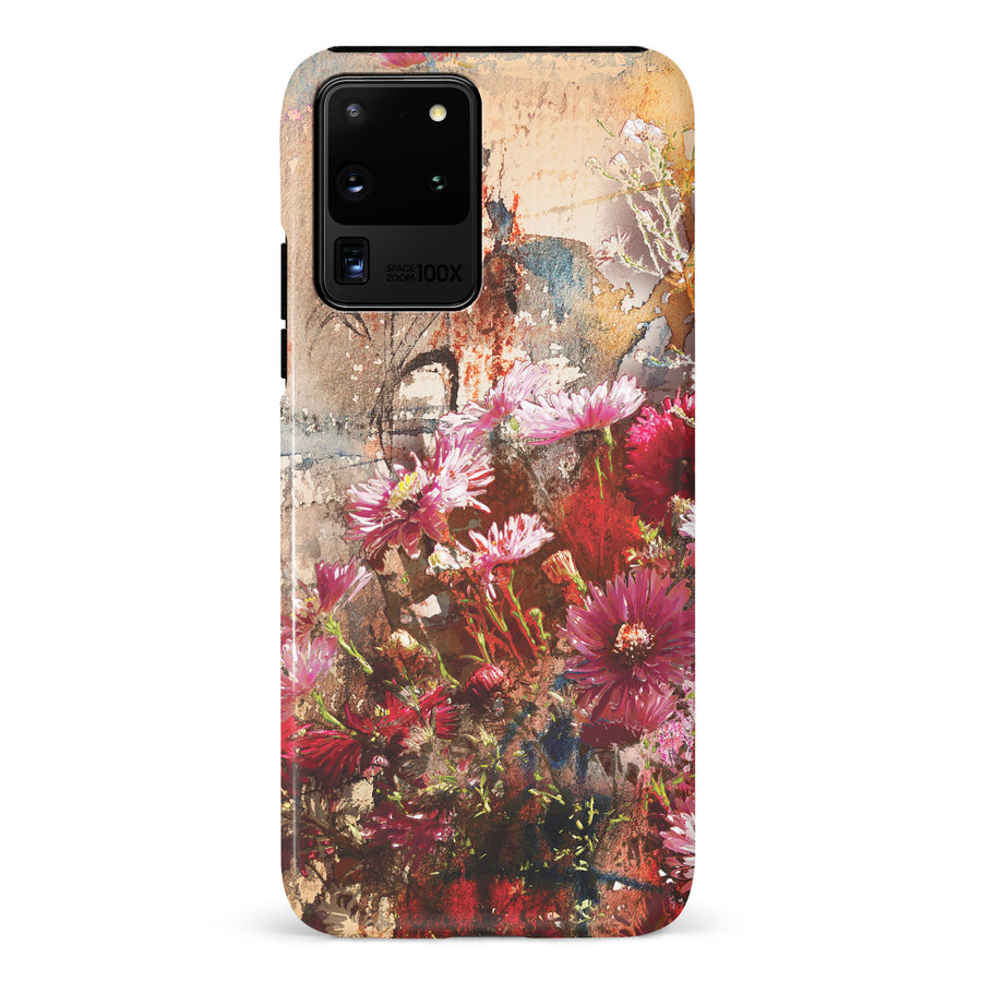 Samsung Galaxy S20 Ultra Botanicals Painted Flowers Phone Case