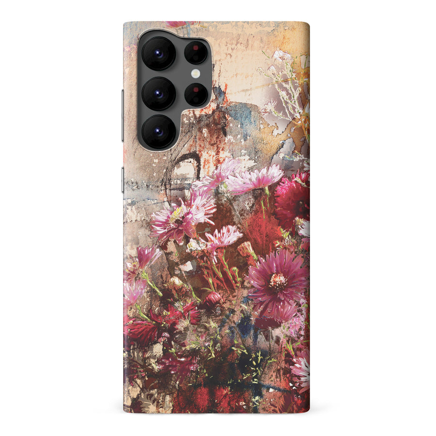 Samsung Galaxy S22 Ultra Botanicals Painted Flowers Phone Case