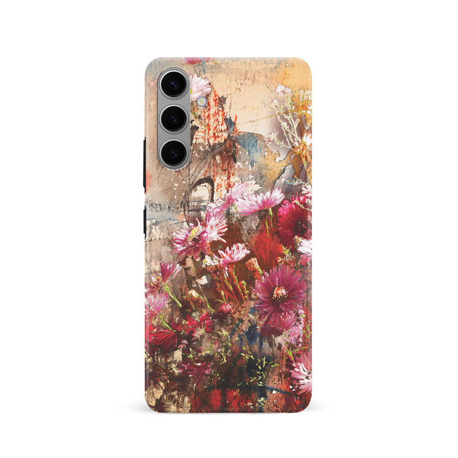 Samsung Galaxy S24 Botanicals Painted Flowers Phone Case